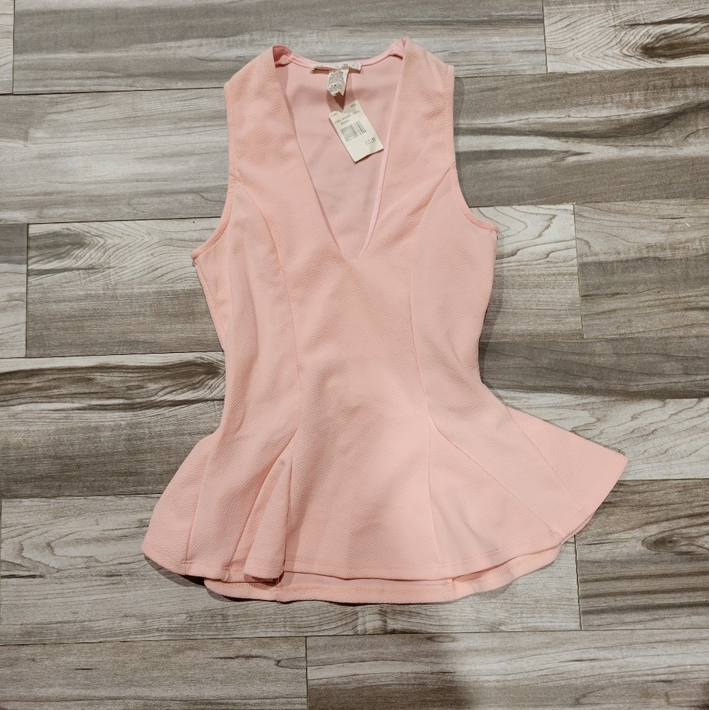 Pink Peplum top